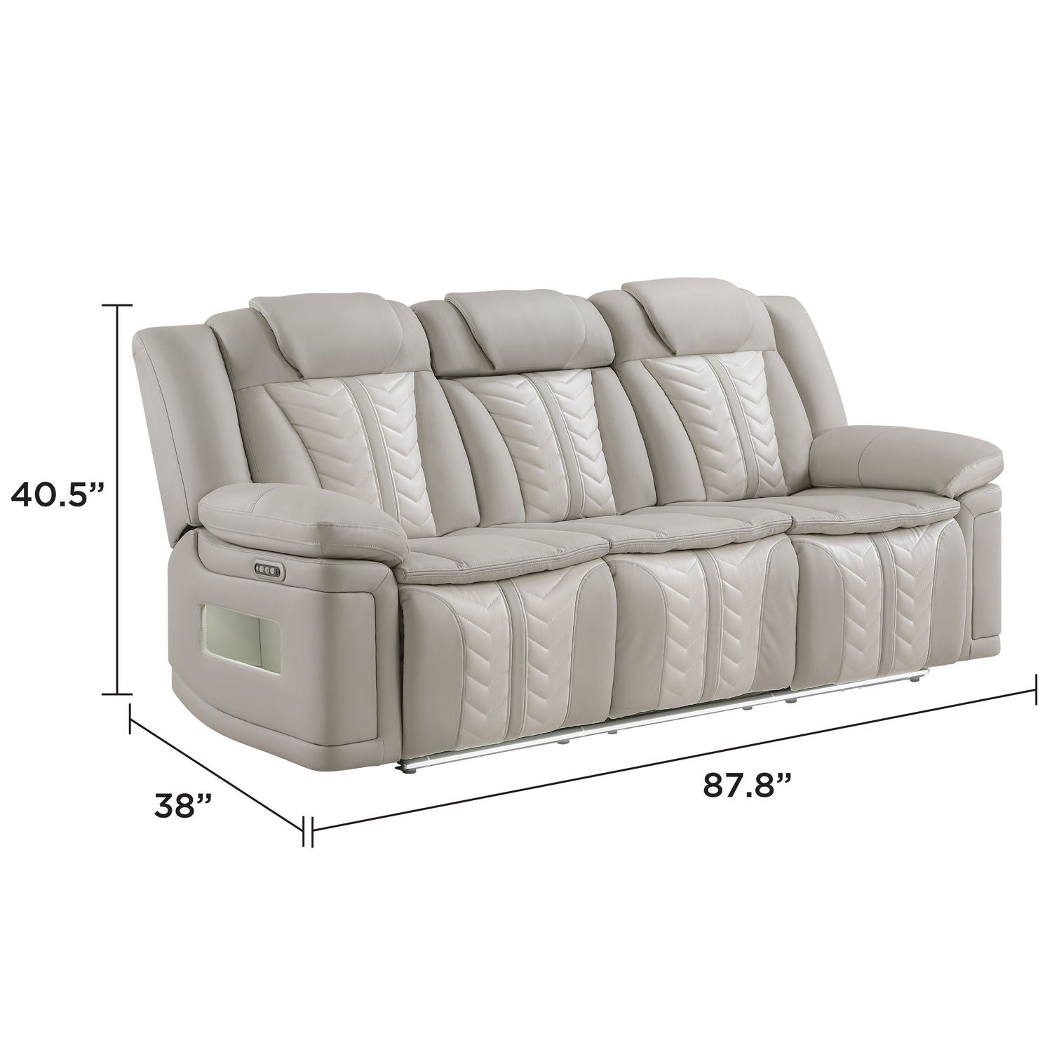 Cruiser - Power Reclining Set With LED Lighting Matrix Furniture Group
