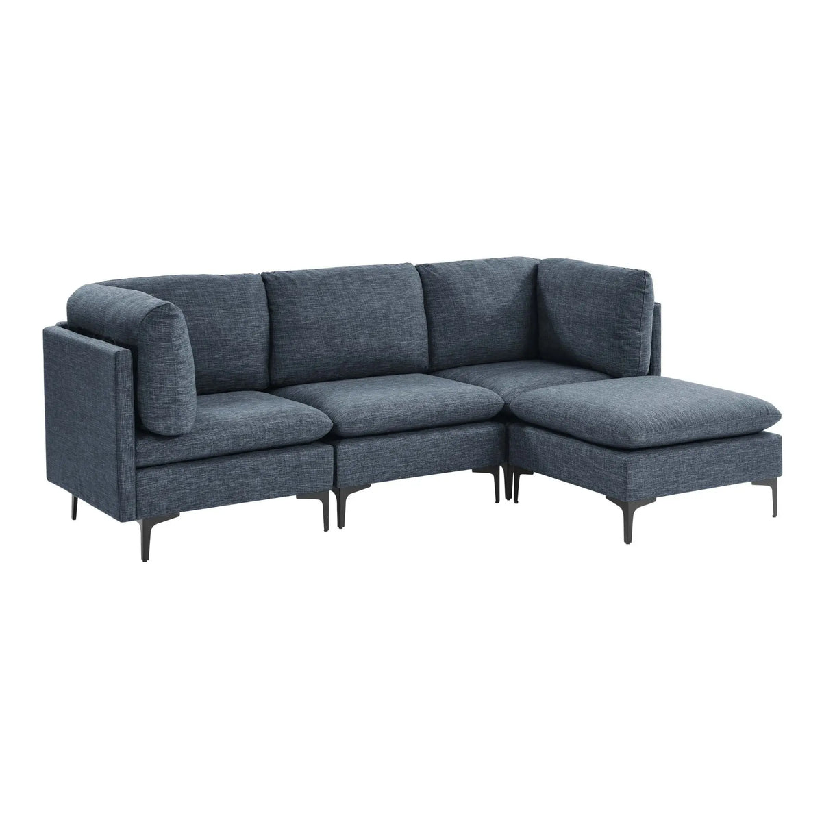 Upholstered Modular Sectional & Tall Legs Home Essentials