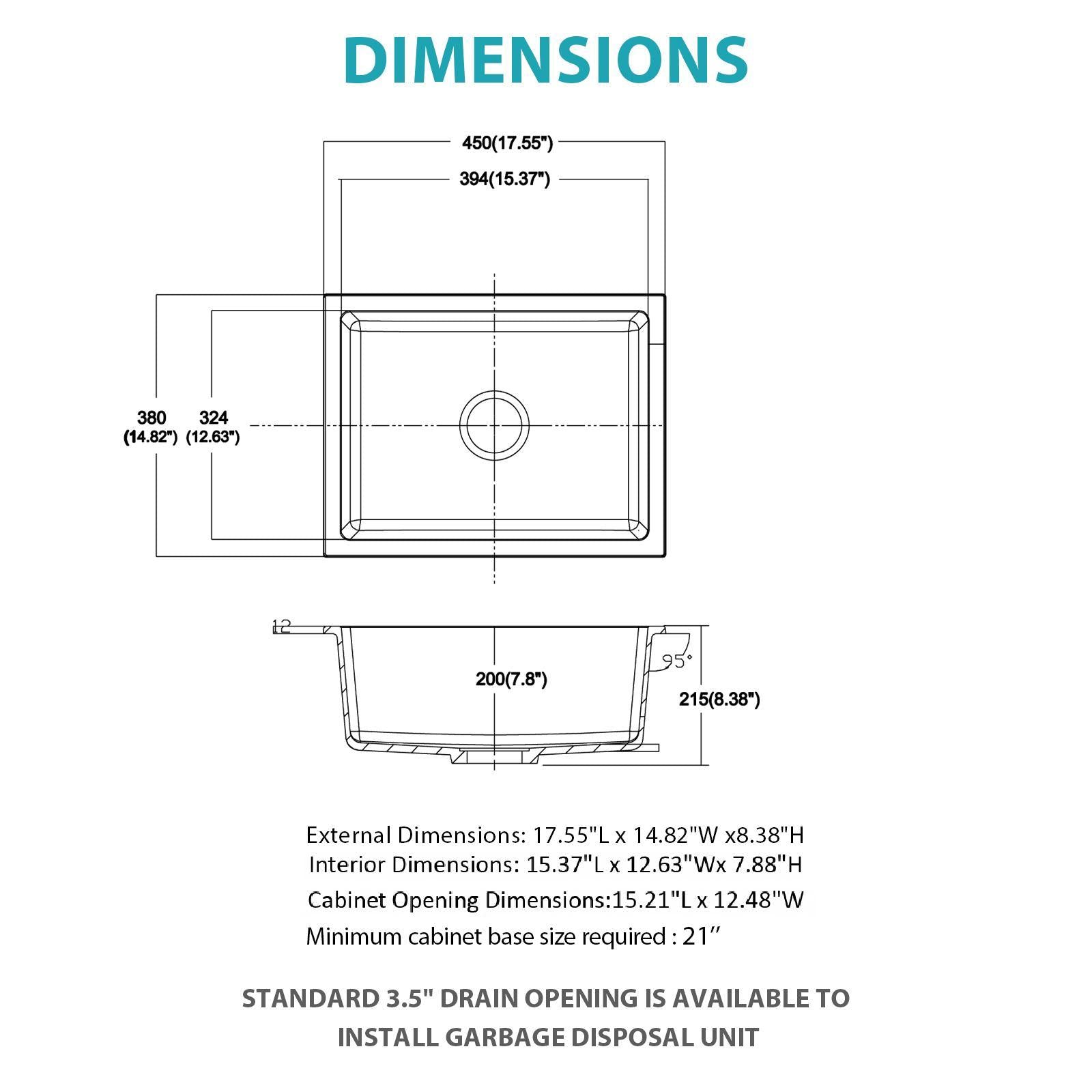 Modern Quartz Kitchen Sink Undermount Granite Composite Daily Nest