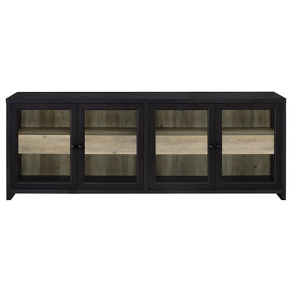 Denison - 79" 4-Door TV Stand Media Console - Black Coaster Fine Furniture