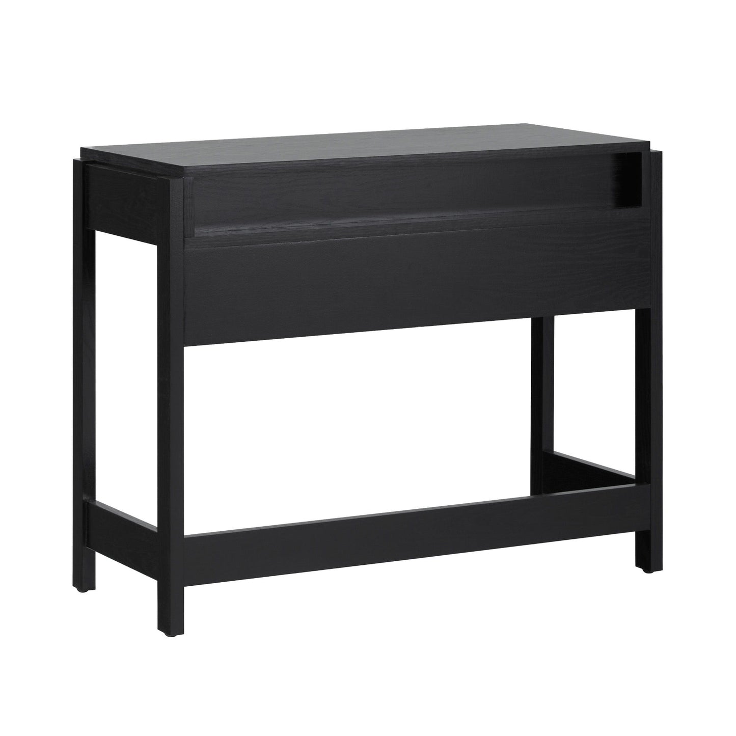 Transitional Reeded Writing Desk With Drawer Walker Edison