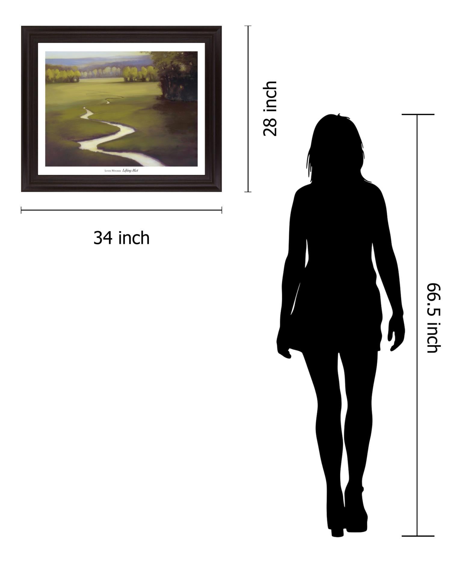 Golden Meadow Path - 28" x 34" Framed Wall Art Classy Art