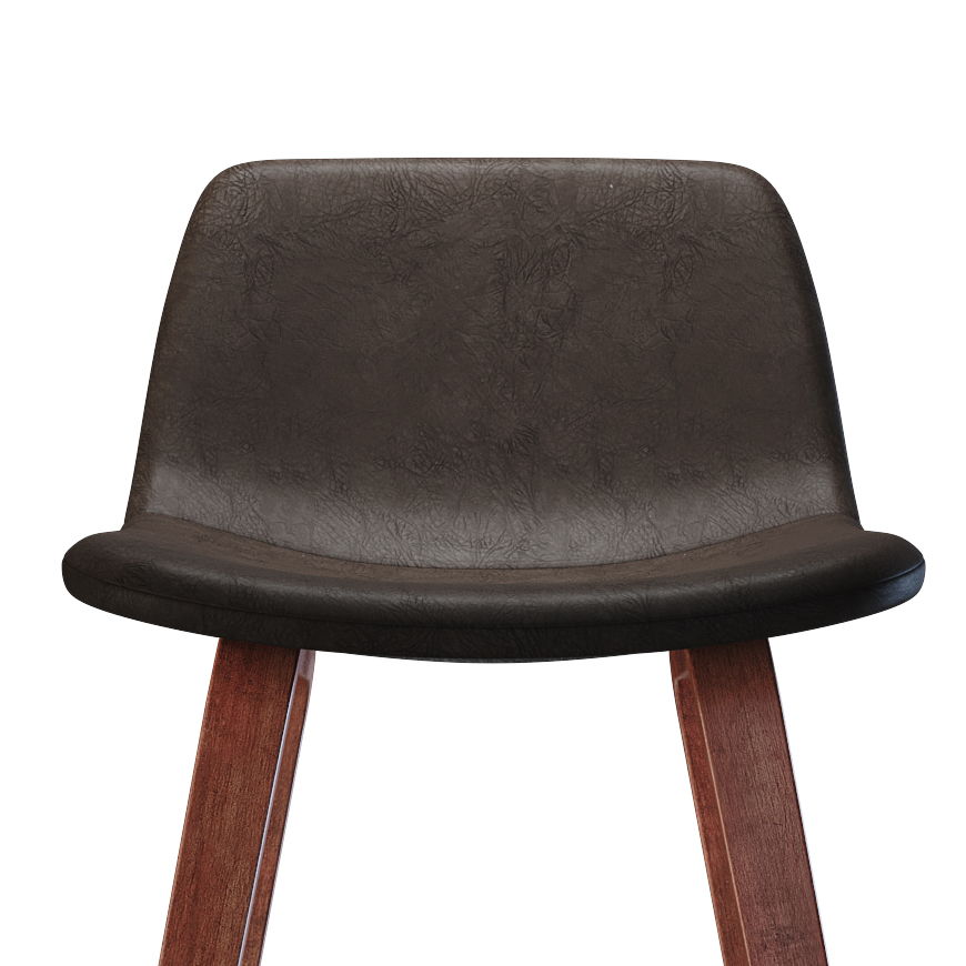 Addy - Counter Stool (Set of 2) - Distressed Brown Simpli-Home
