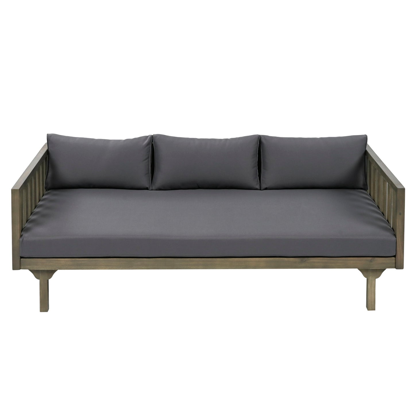 Claremont - 3 Seater Daybed Teak Acacia Wood Water Resistant Cushions Noble House