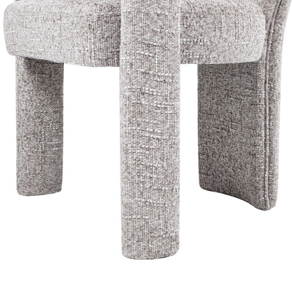Sydney - Fully Upholstered Barrel Dining Chair - Multi Greige Beige Jennifer Taylor Home