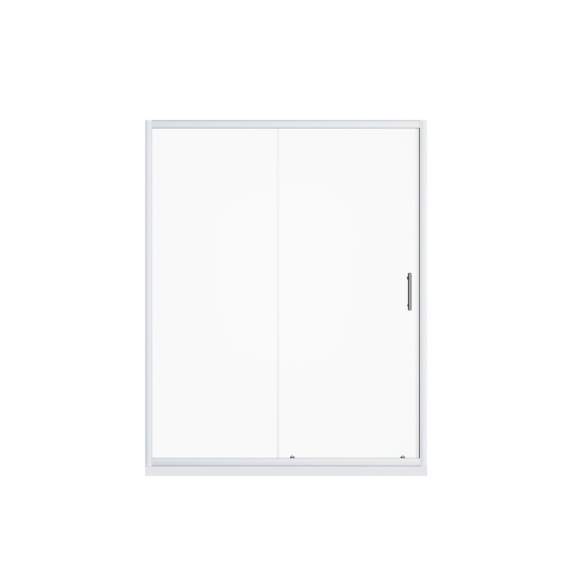 Pivot Shower Door With Handle, 1 / 4" Thick - Chrome Daily Nest