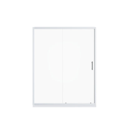 Pivot Shower Door With Handle, 1 / 4" Thick - Chrome Daily Nest