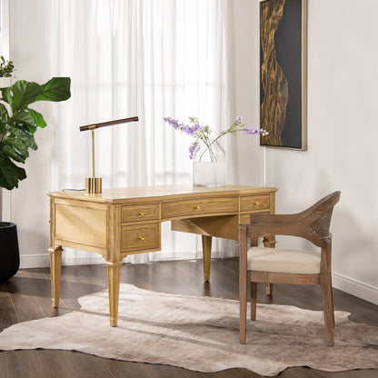 Dauphin - 5 Drawer Executive Desk Jennifer Taylor Home