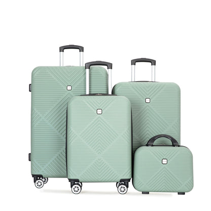 4 Piece Lightweight Suitcase, Makeup Box, Aircraft Wheels Daily Nest