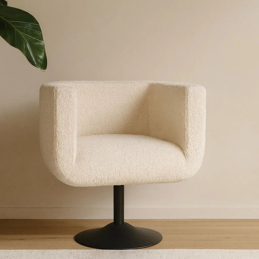 Swivel Chair - Cream Artisan Furniture