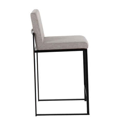 Fuji - Contemporary Modern Elegance, High Back Counter Stool Lumi Source