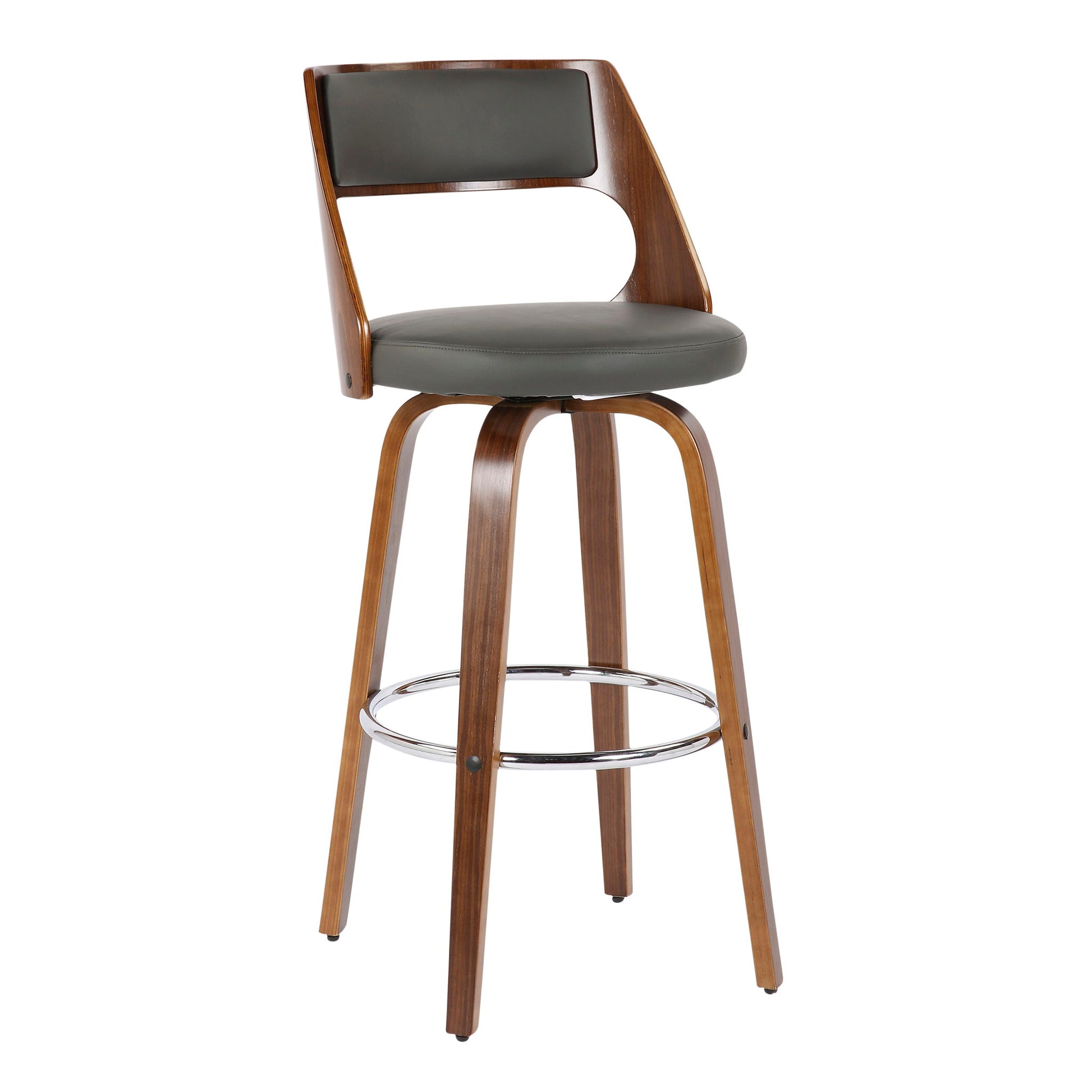 Cecina - Mid-Century Modern Barstool With Swivel (Set of 2) Lumi Source