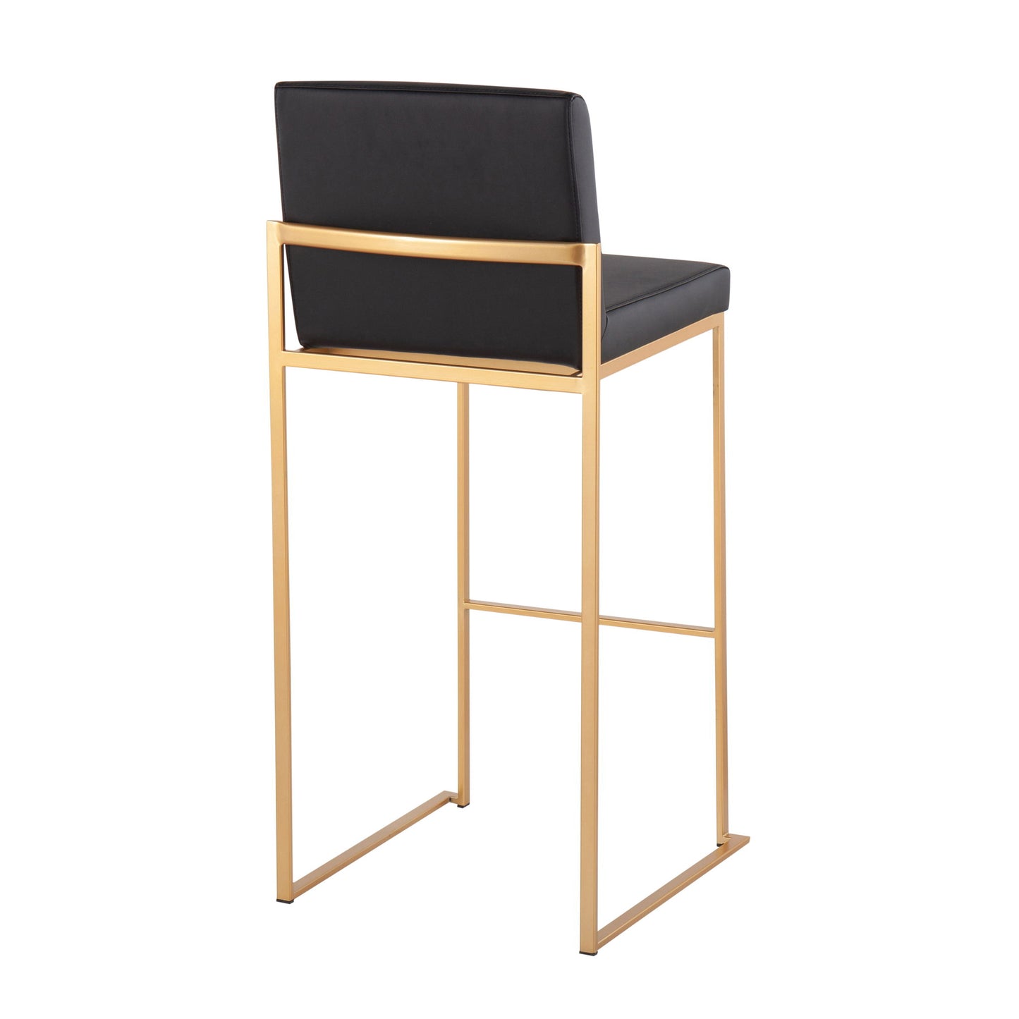 Fuji - Contemporary Design High Back Barstool (Set of 2) Lumi Source