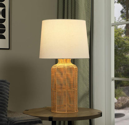 Nairobi - Empire Shade Handwoven Rattan Table Lamp - Natural Coaster Fine Furniture