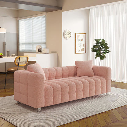 Modern 3 Seater Sofa With 2 Pillows Home Essentials