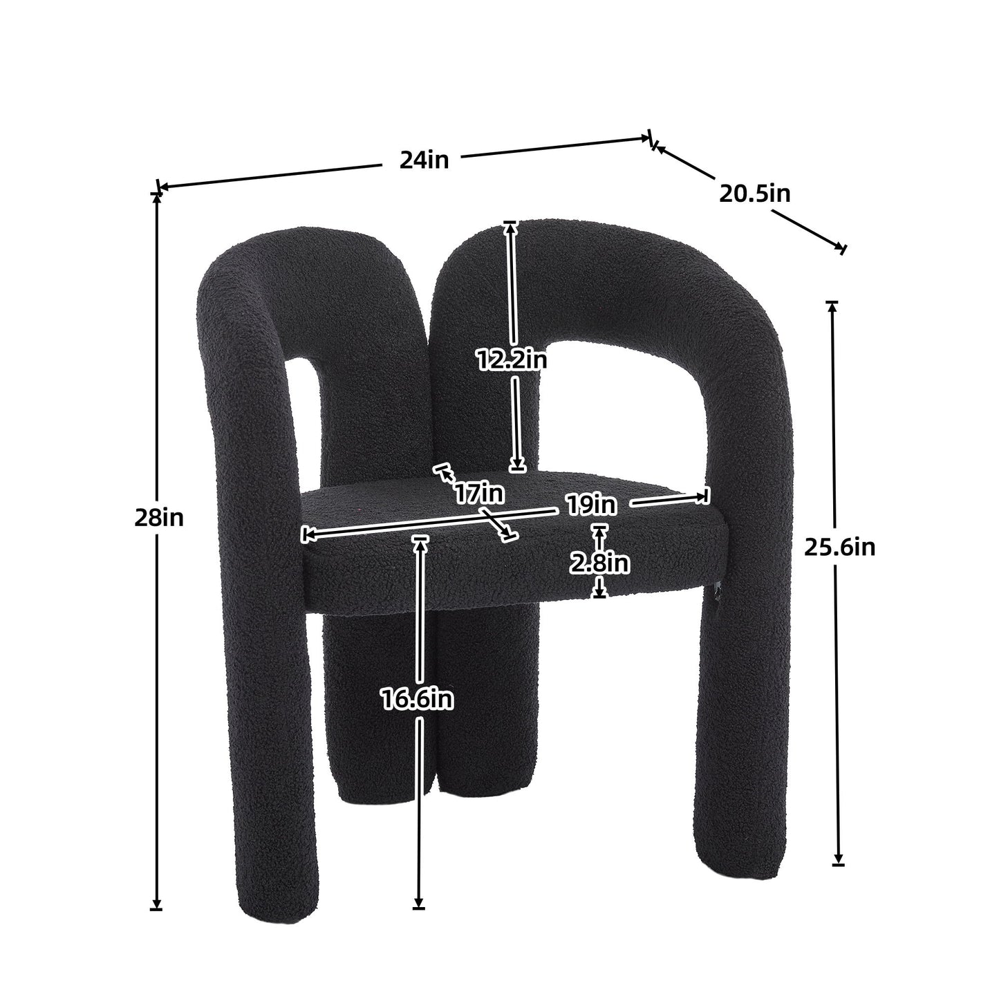 Coolmore Contemporary Designed Accent / Dining Chair With Armrests Home Essentials