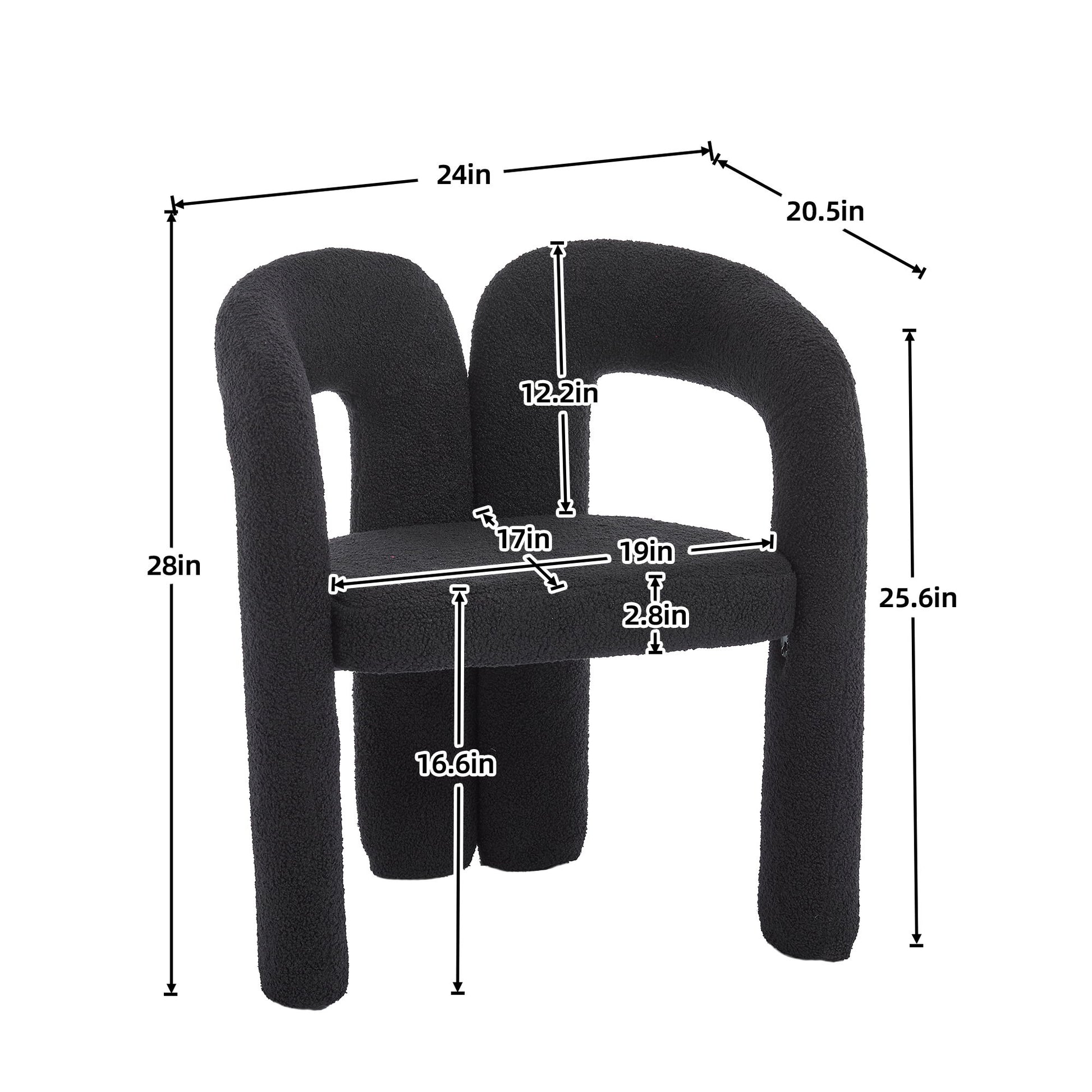 Coolmore Contemporary Designed Accent / Dining Chair With Armrests Home Essentials