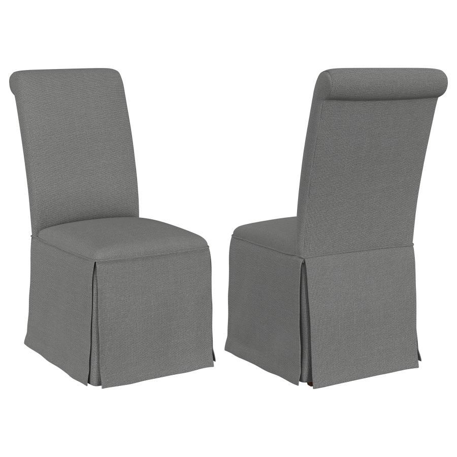 Shawna - Upholstered Skirted Dining Chair (Set of 2) Coaster Fine Furniture