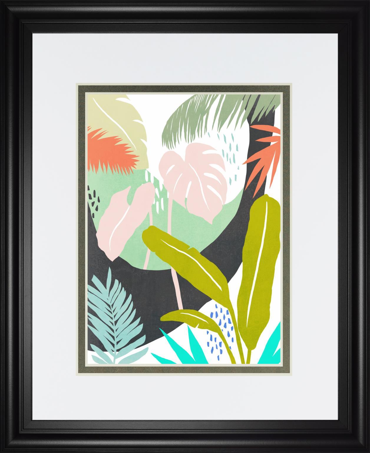 34x40 Jazzy Jungle II By Annie Warren - Green