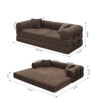 Convertible Foldable Floor Sofa Bed For Living Room Home Essentials
