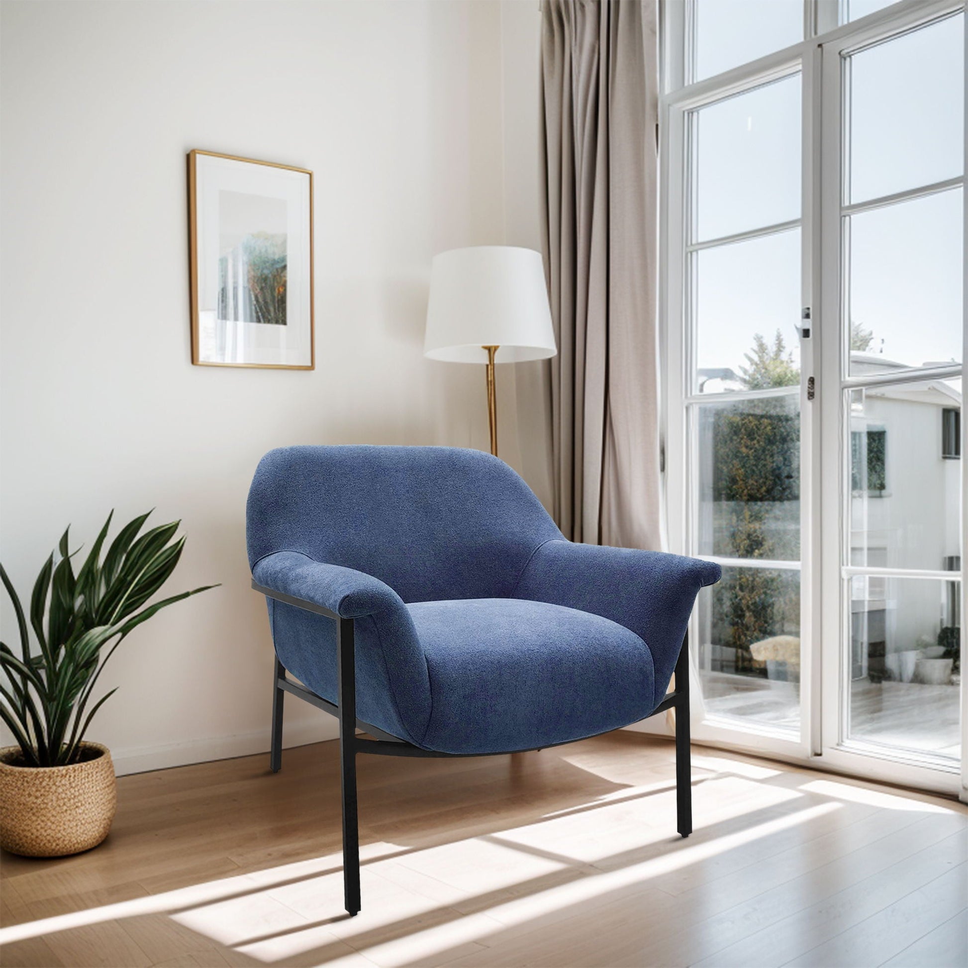 Sabrina - Accent Chair - Navy Blue Chapel Hill