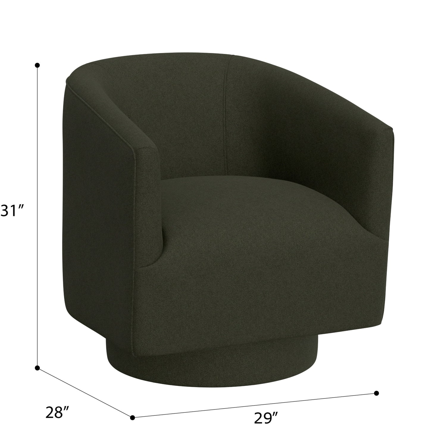 Accent Chair With Swivel Function Emerald Home