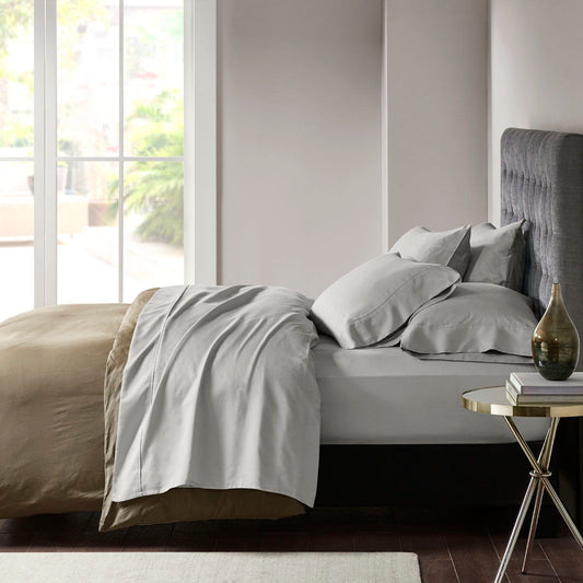 King 800 Thread Count Sheet Set - Gray Madison Park