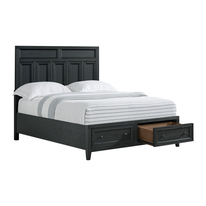 Storage Bed With Panel Headboard And Spacious Footboard Drawers Home Essentials