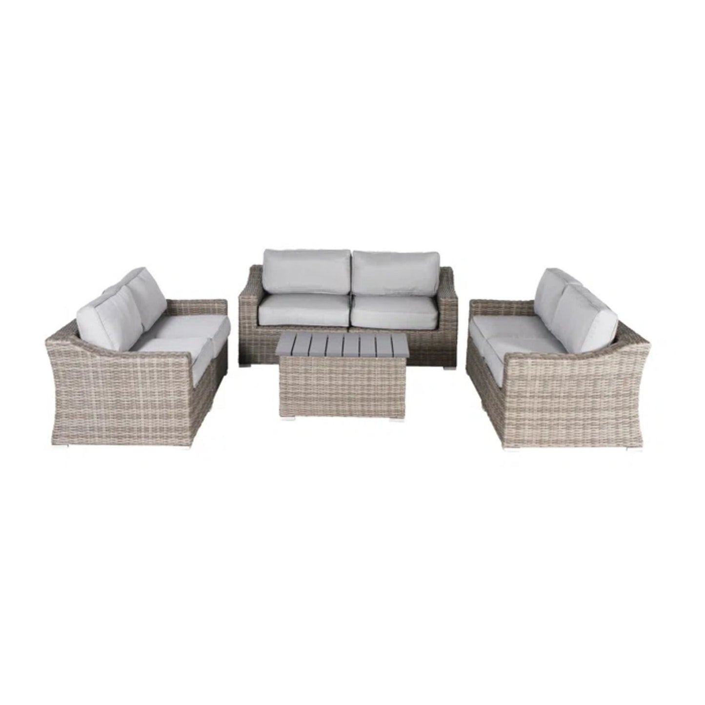 Stylish Sofa Seating Group With Cushions Perfect For Outdoor Gatherings LSI Patio Furniture