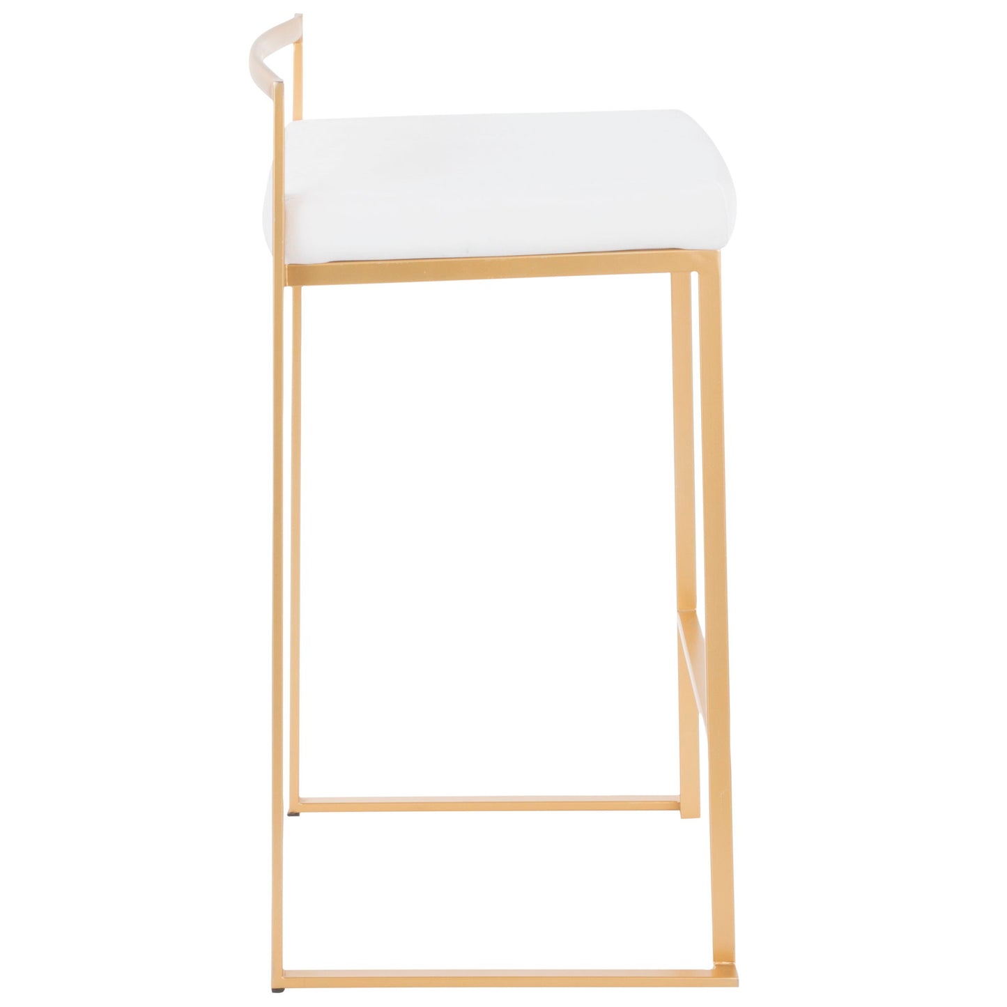 Fuji - Contemporary / Glam Design Counter Stool (Set of 2) Lumi Source