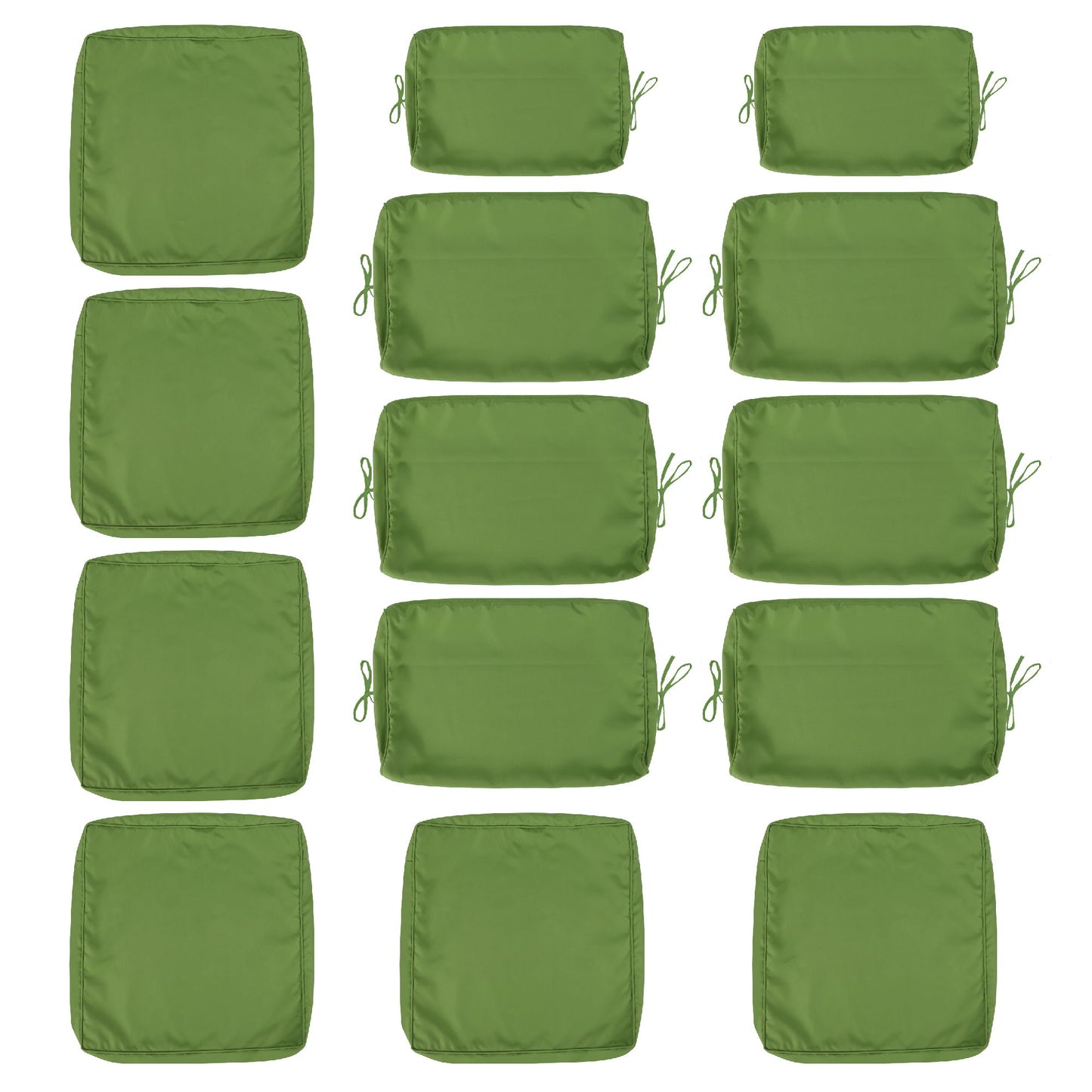 Cushion Covers For 7 Piece Wicker Sectional Sofa, 14 Pack Seat And Back Slipcovers With Zipper Home Essentials