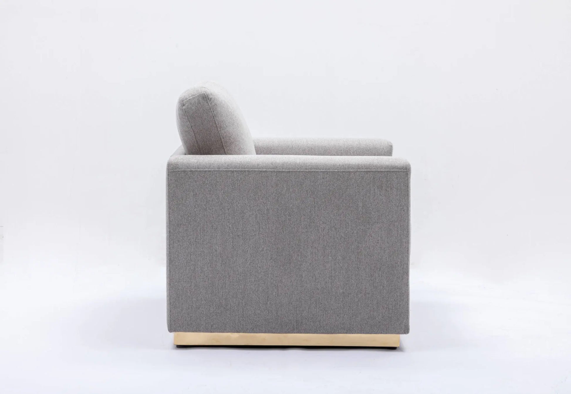 Valin - Linen Chair For Living Room - Gray Acme