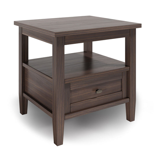 Warm Shaker - End Table - Warm Walnut Brown Simpli-Home