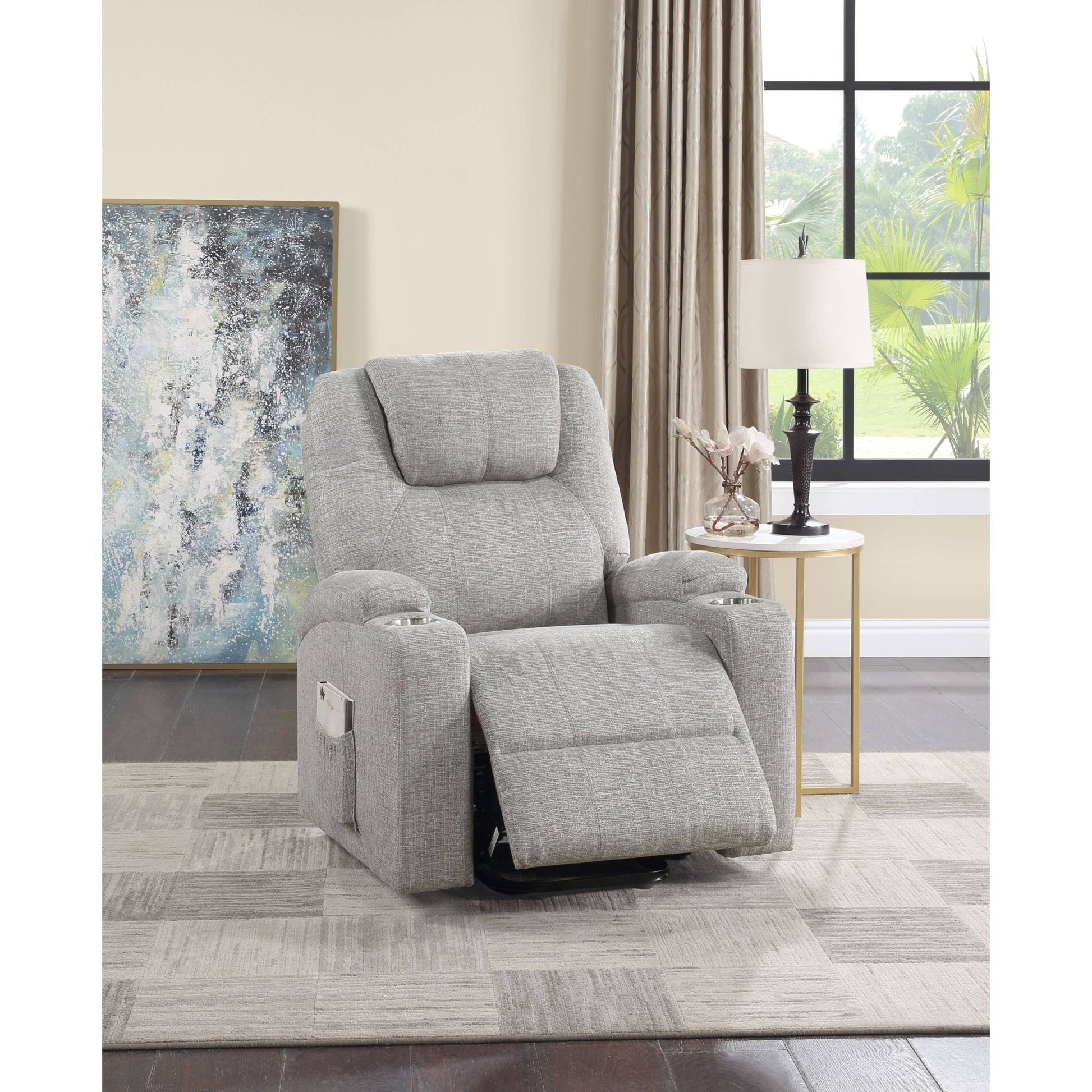Recliner With Power Lift & Massage Acme