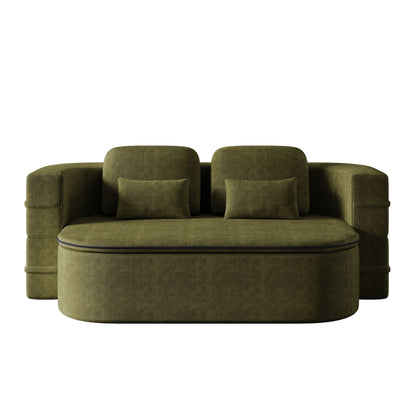 2 In 1 Foldable Sofa Bed With Multi Functional Blanket, Floor Lounge Sofa Home Essentials