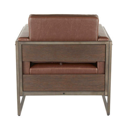 Drift - Industrial Lounge Chair - Espresso Lumi Source