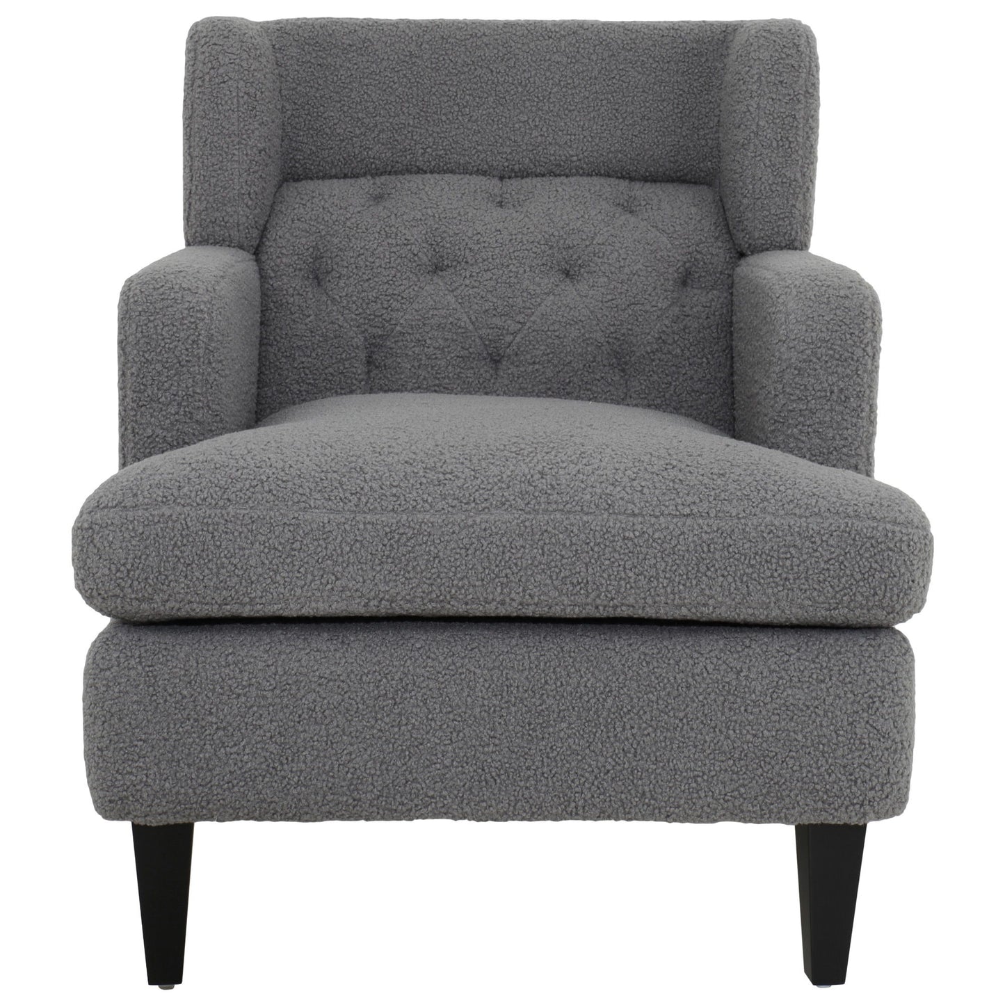 Upholstered Accent Chair Tufted Armchair For Living Room And Bedroom Noble House
