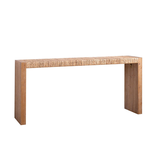 Console Table, Handwoven Top - Antique Natural / Natural Home Essentials