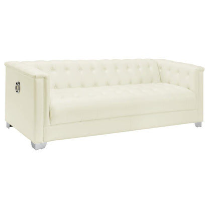 Chaviano - Upholstered Track Arm Sofa Set CoasterElevations