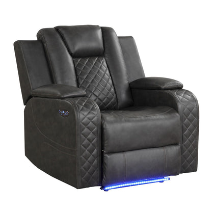 Benz - LED & Power Recliner Chair Matrix Furniture Group