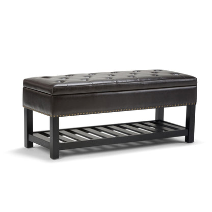 Lomond - Upholstered Storage Ottoman Bench Simpli-Home