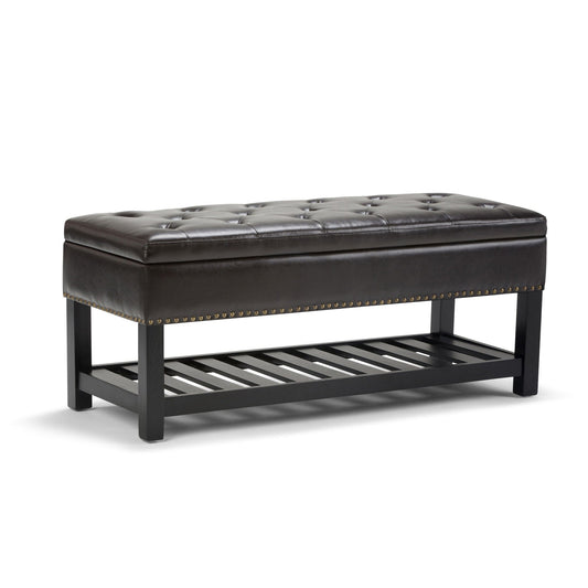 Lomond - Upholstered Storage Ottoman Bench Simpli-Home