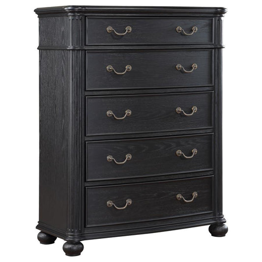 Celina - 5-Drawer Bedroom Chest - Black