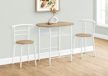 3 Pieces Dining Table Set, Small, Contemporary & Modern 8th Street