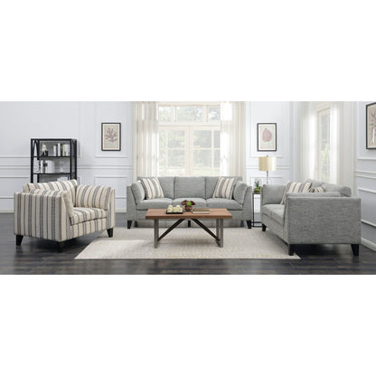 Loveseat Sofa With Upholstery - Gray Emerald Home