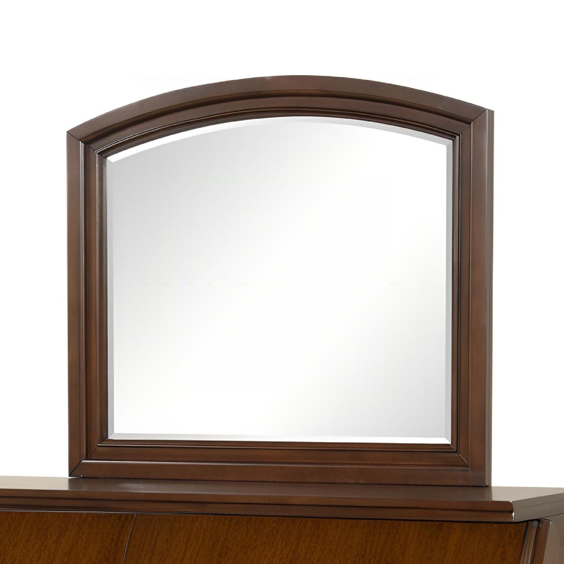 Meade - Arch Mirror With Low Distortion Glass - Dark Cherry Glory Furniture