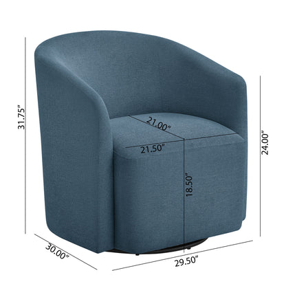 Ardena - Modern Swivel Barrel Chair Ridgecrest Home