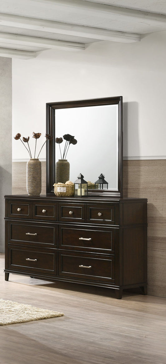 Merlot - Square Mirror - Mahogany Bernards Furniture