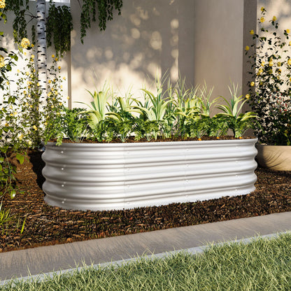 Heavy Duty Galvanized Raised Garden Bed Kit For Vegetables, Flowers & Herbs Daily Nest