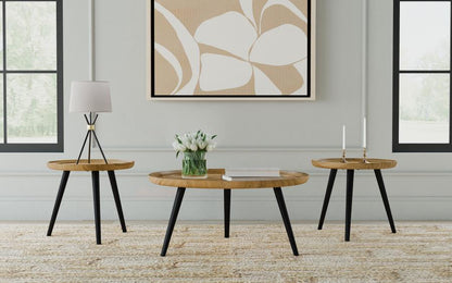 Zoe - Mango Wood Coffee Table Set Coaster Fine Furniture